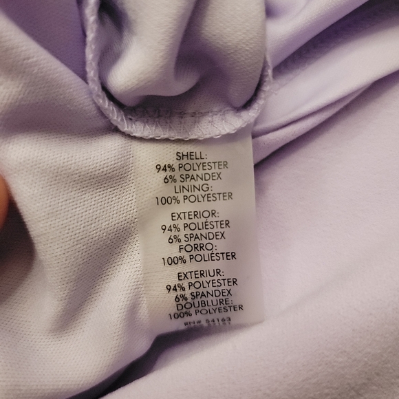 Calvin Klein Women’s Dress With Short Bell Sleeve Lilac Purple Color Size 12 - Picture 4 of 6